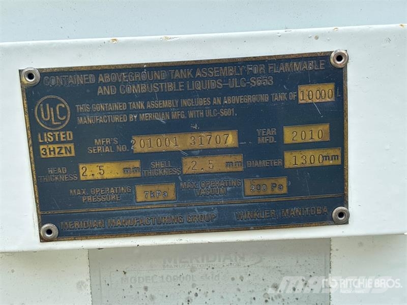 Meridian 10000 L Skid Mounted Steel Diesel Fuel Tank Kraftstoff- und Zusatzstoffbehälter