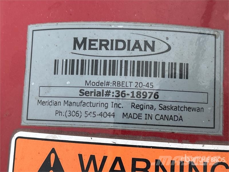 Meridian Reliabelt 20-45 20 in x 45 ft Grain Conveyor Транспортне обладнання