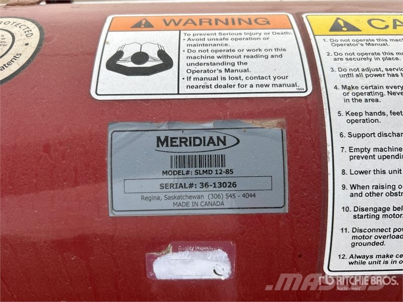 Meridian SLMD12-85 12 in x 95 ft Swing Grain Auger Transportna oprema