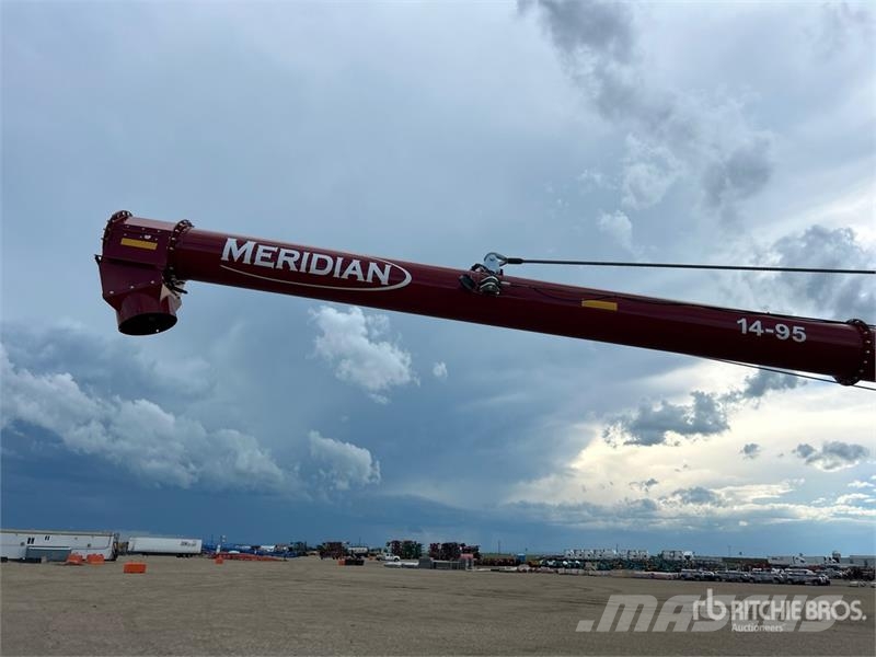 Meridian SLMD14-95 14 in x 95 ft Telescopic Swing Grain Aug معدات نقل