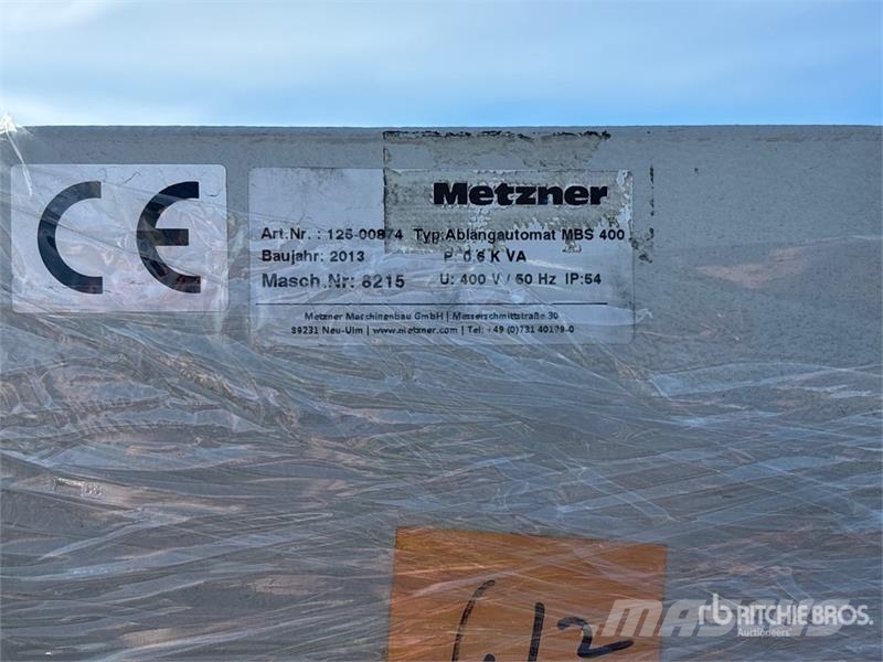 Metzner MBS 400 Cutting and Weighing Machine Construction - Others