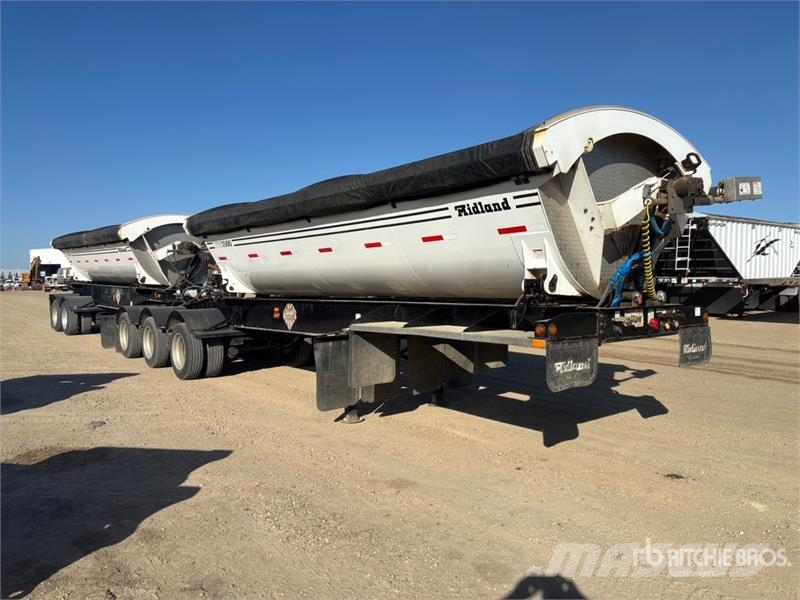 Midland 21 ft Super B-Train Lead Side Dump Trailer مقطورات قلابة