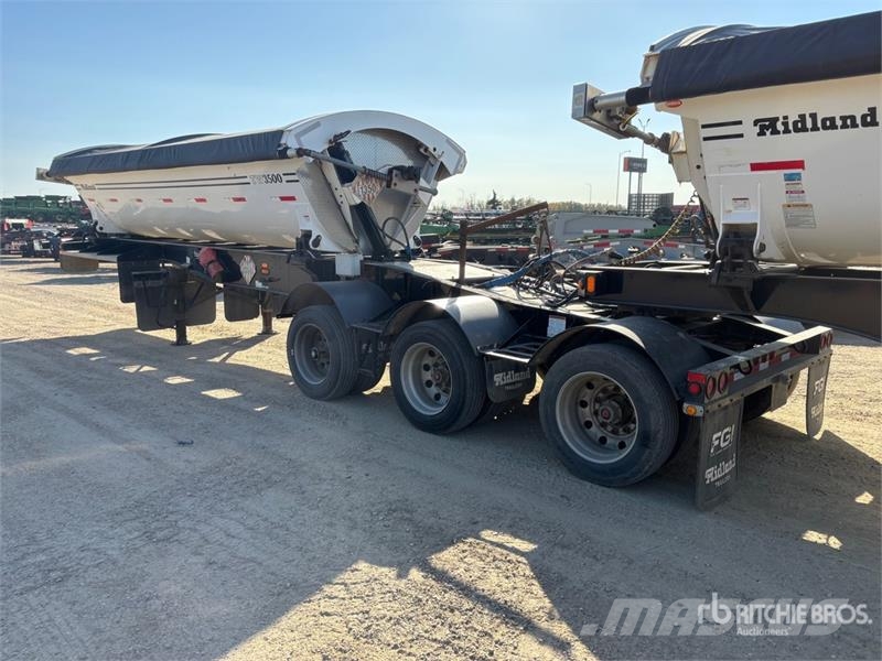 Midland 21 ft Super B-Train Lead Side Dump Trailer مقطورات قلابة