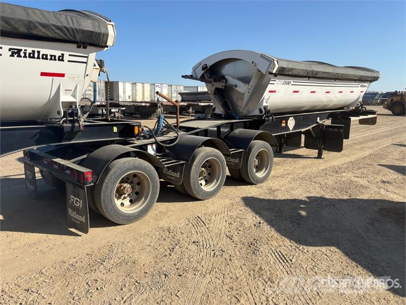 Midland 21 ft Super B-Train Lead Side Dump Trailer مقطورات قلابة