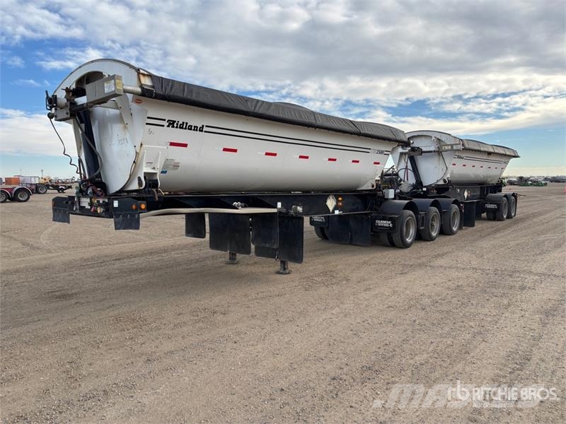 Midland 21 ft Super B-Train Lead Side Dump Trailer مقطورات قلابة