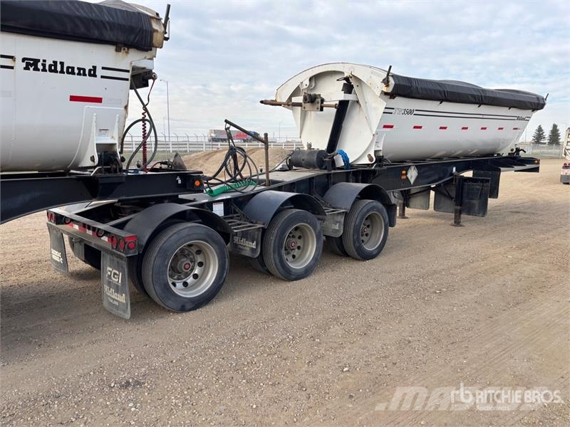 Midland 21 ft Super B-Train Lead Side Dump Trailer مقطورات قلابة