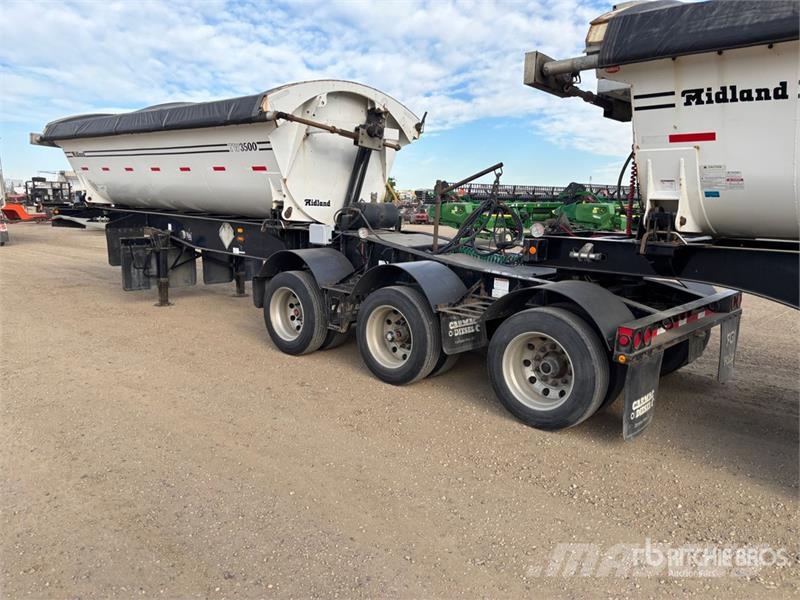 Midland 21 ft Super B-Train Lead Side Dump Trailer مقطورات قلابة
