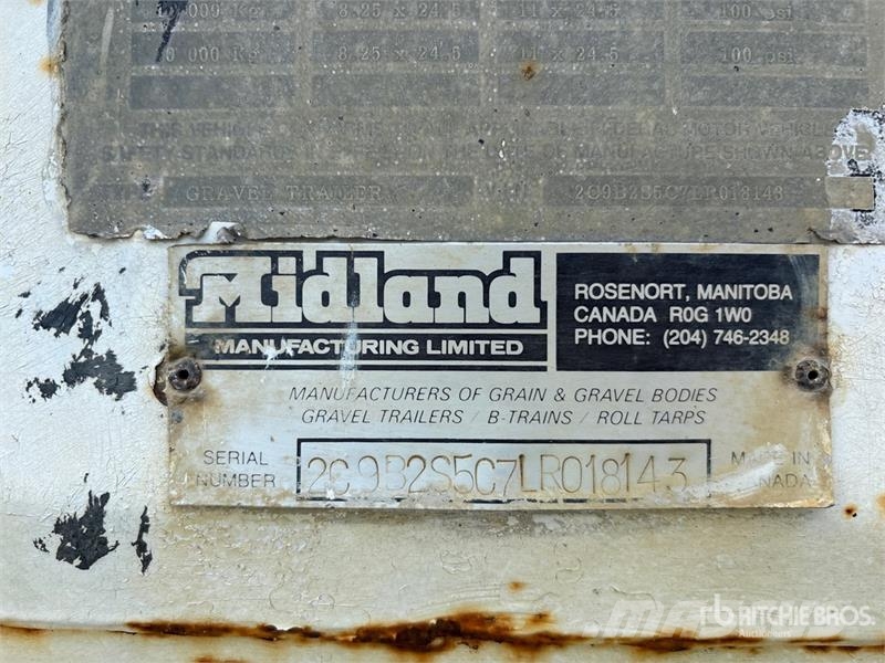 Midland 30 ft T/A Belly Dump Trailer Sora- ja kippiperävaunut