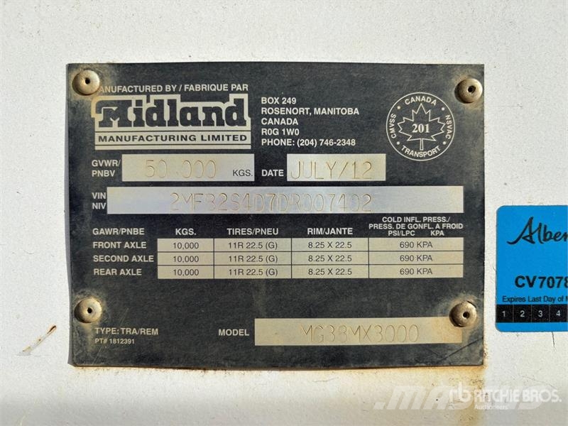 Midland MG38MX3000 مقطورات قلابة
