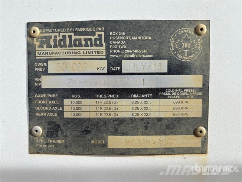 Midland MG38MX3000 مقطورات قلابة