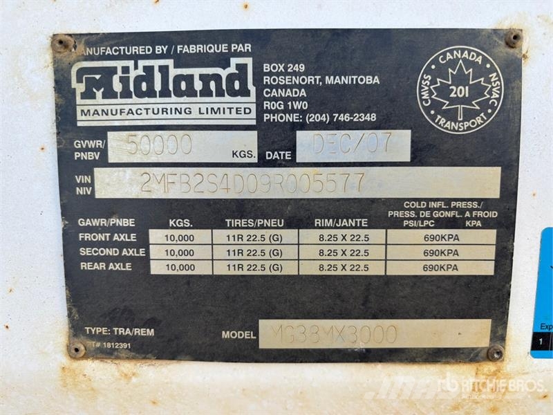 Midland Tri/A Belly Dump Trailer Самоскиди