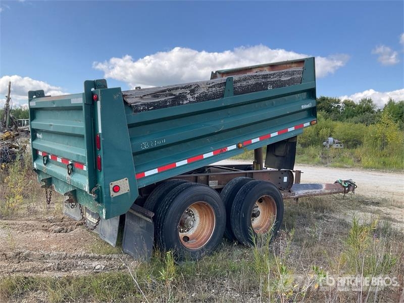 Midland XL2100 14 ft T/A Pup End Dump Trailer Damperli römorklari