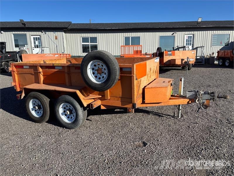 Miska 10 ft T/A Dump Utility Trailer Самоскиди