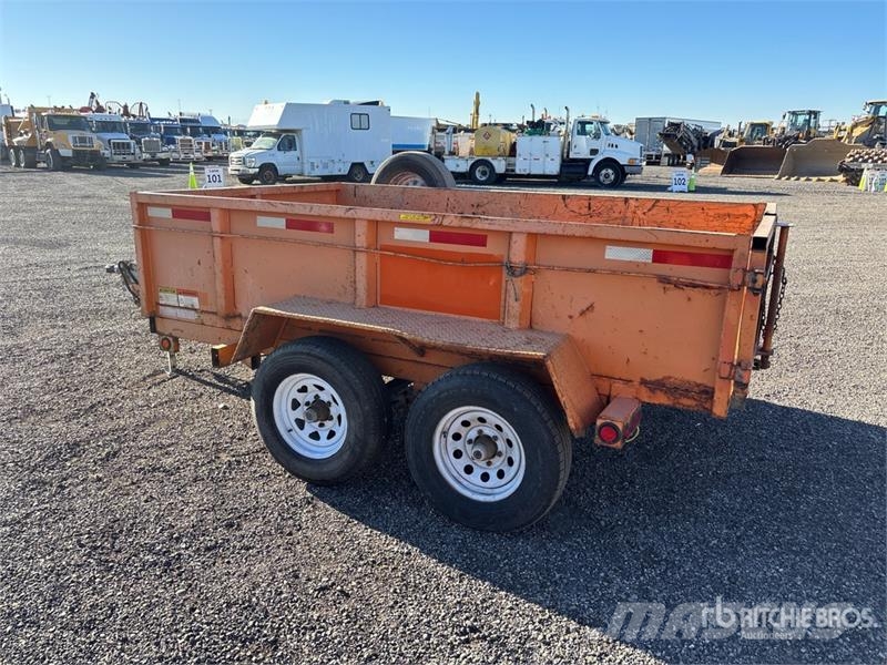 Miska 10 ft T/A Dump Utility Trailer Самоскиди