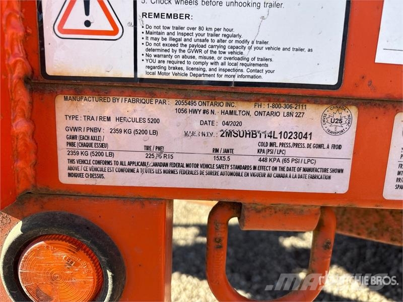 Miska 8 ft S/A Utility Trailer Muud haagised