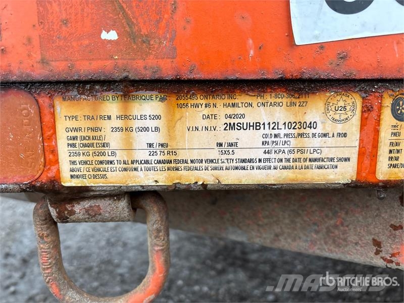  Miska CA58U 8 ft S/A Utility Trailer 其他拖车