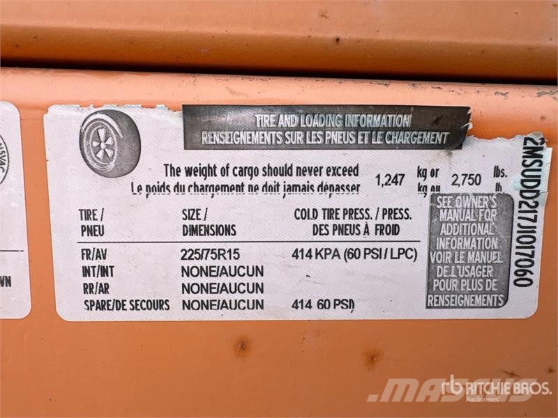 Miska MD Dump 58 8 ft 4 in S/A Dump Utility Traile Bañera