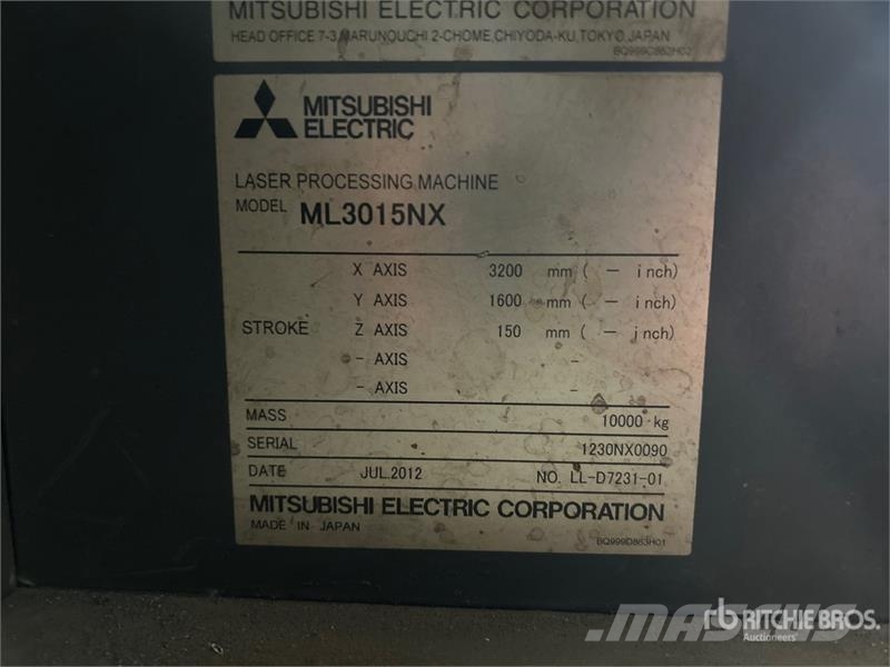 Mitsubishi ML3015NX CO2 Laser Processing System Ostale poljoprivredne mašine