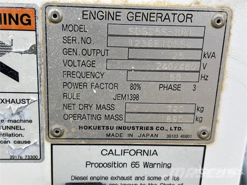 MMD SDG25S-881 25 kVA Mobile Generator Set Naftové generátory