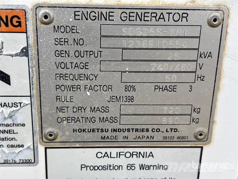 MMD SDG25S-881 25 kVA Mobile Generator Set Naftové generátory