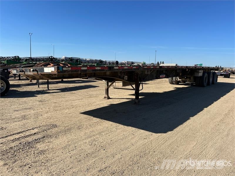 Monrac 53 ft Tri/A Flatbed Trailer Lavaperävaunut