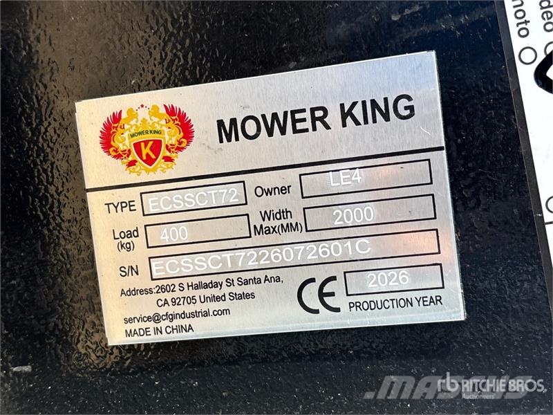 Mower King ECSSCT72 36 in Skid Steer Trencher (Unu Koparki łańcuchowe