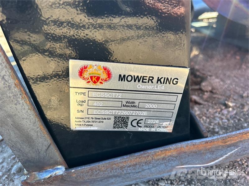 Mower King ECSSCT72 48 in Skid Steer Trencher (Unu Tranšėjų ekskavatoriai