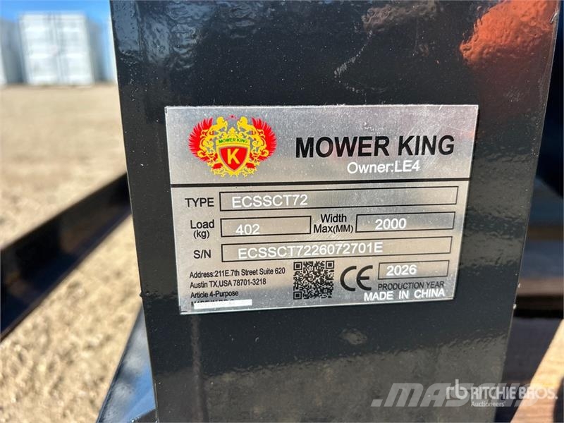 Mower King ECSSCT72 48 in Skid Steer Trencher (Unu Tranšėjų ekskavatoriai