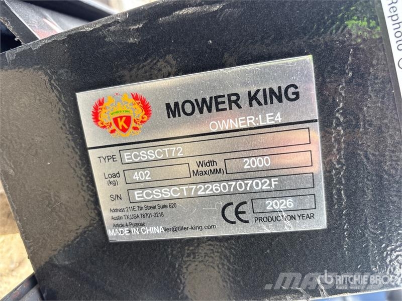 Mower King ECSSCT72 60 in Skid Steer Trencher (Unu Канавокопачі