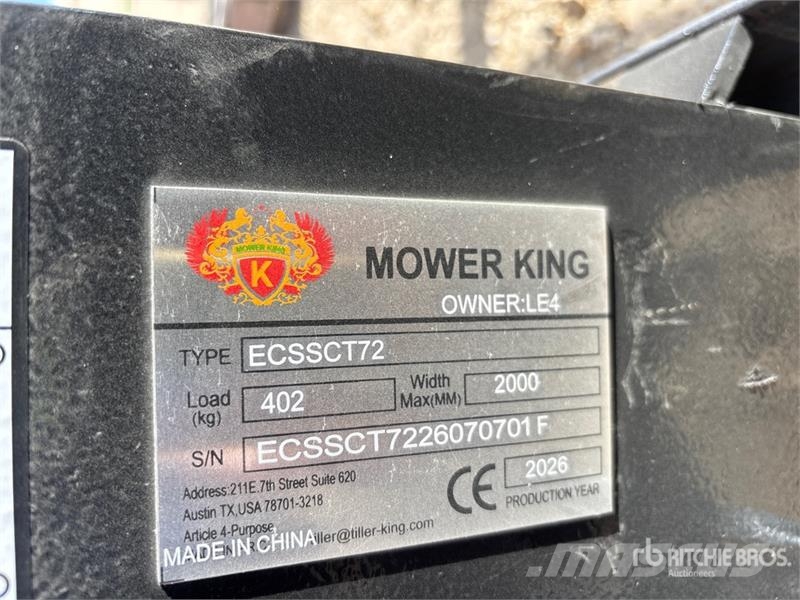 Mower King ECSSCT72 60 in Skid Steer Trencher (Unu Канавокопачі
