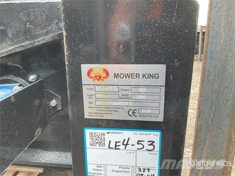 Mower King ECSSCT72 60 in Skid Steer Trencher (Unu Rýhovače