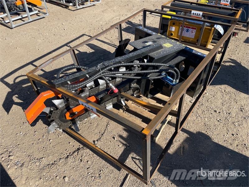  Mower King ECSSCT72 60 in Skid Steer Trencher (Unu Valetadeiras