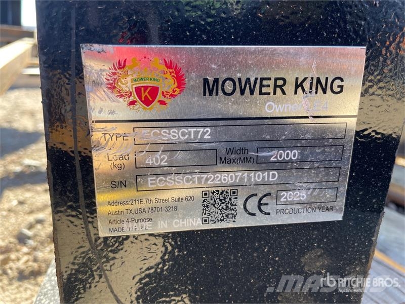  Mower King ECSSCT72 60 in Skid Steer Trencher (Unu Valetadeiras