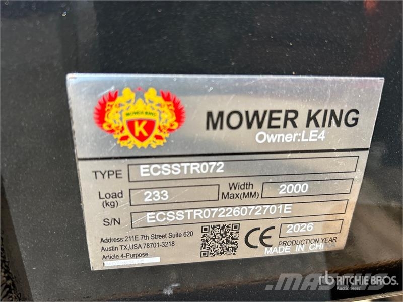 Mower King ECSSTR072 68 in Skid Steer Tiller (Unus 动力旋转耙