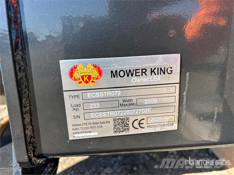 Mower King ECSSTR072 68 in Skid Steer Tiller (Unus 动力旋转耙