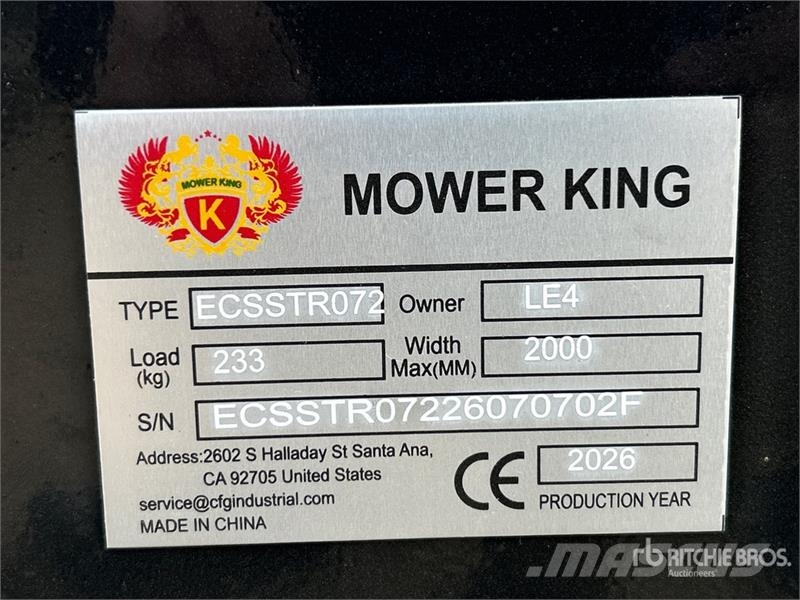 Mower King ECSSTR072 68 in Skid Steer Tiller (Unus Roto drljače i motokultivatori