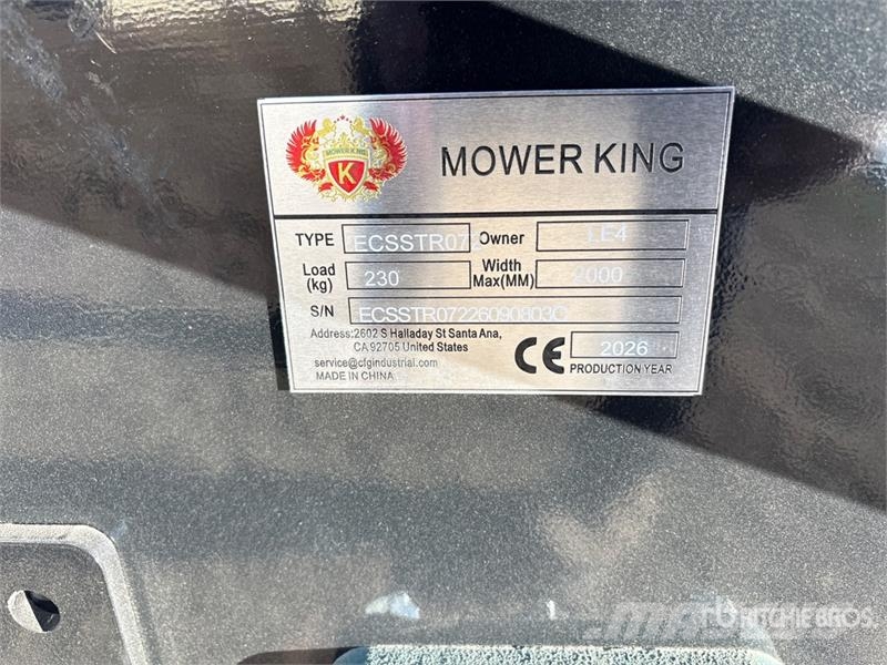 Mower King ECSSTR072 68 in Skid Steer Tiller (Unus 動力耙和旋轉式耕耘機