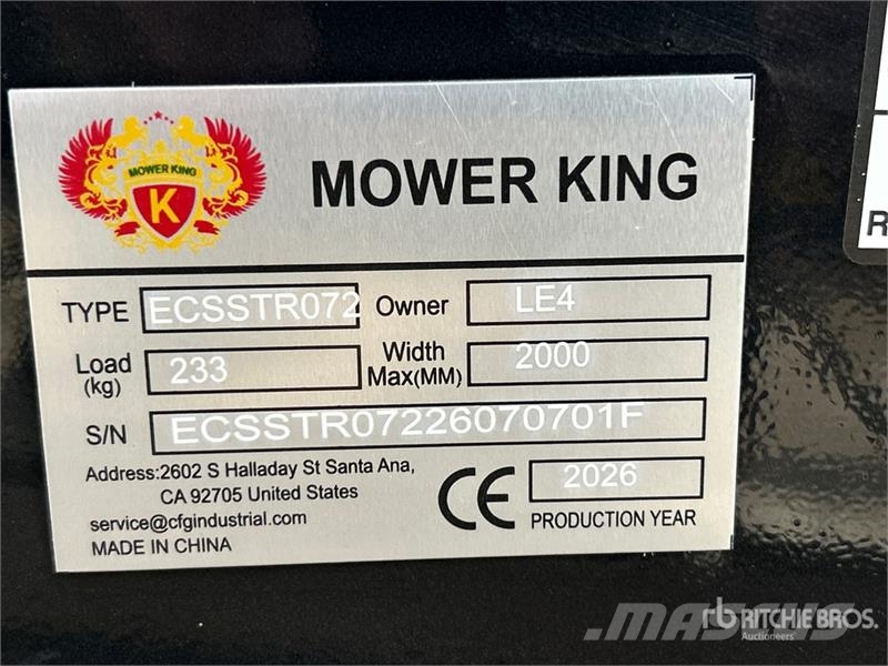 Mower King ECSSTR072 68 in Skid Steer Tiller (Unus Roto drljače i motokultivatori