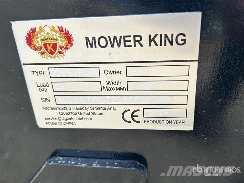 Mower King ECSSTR072 72 in Skid Steer Tiller (Unus Поглинальні борони / грунтові фрези