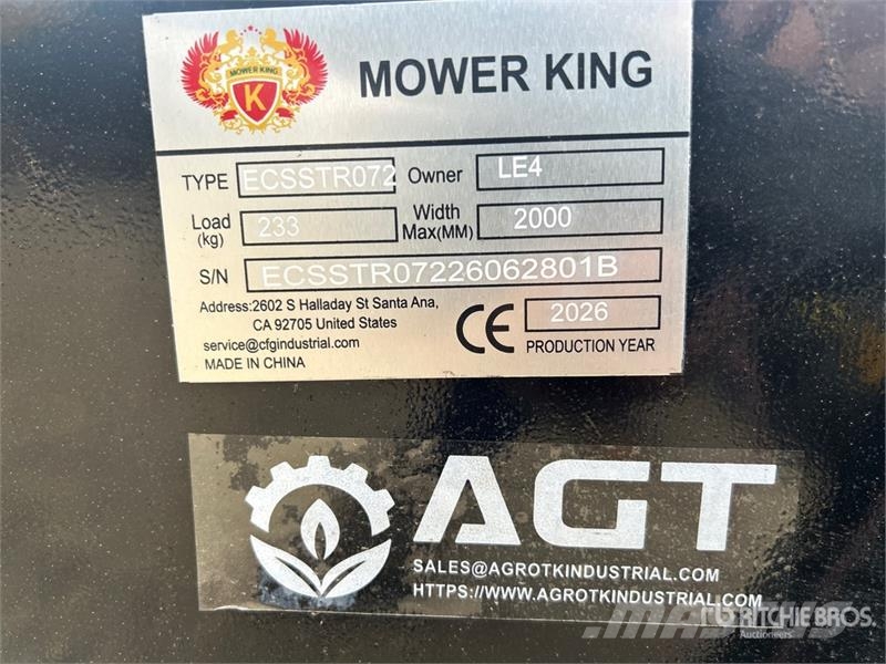  Mower King ECSSTR072 72 in Skid Steer Tiller (Unus Поглинальні борони / грунтові фрези