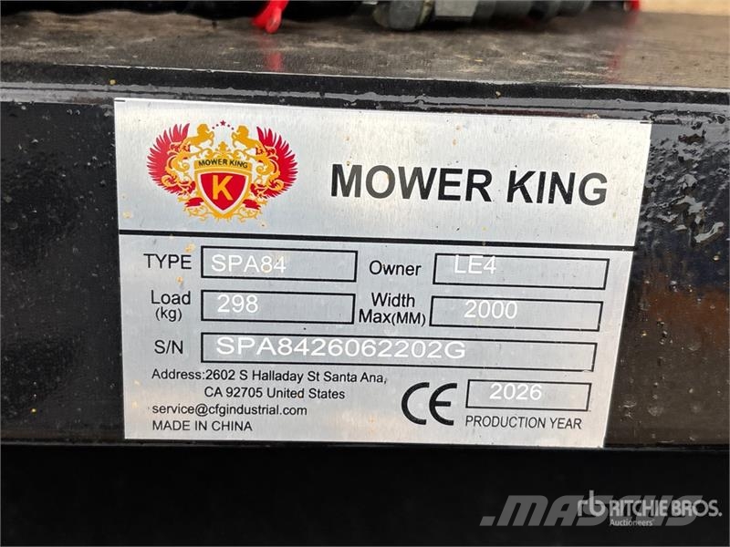 Mower King SPA84 84 in Angle Skid Steer Dozer (Unu Πτερύγια