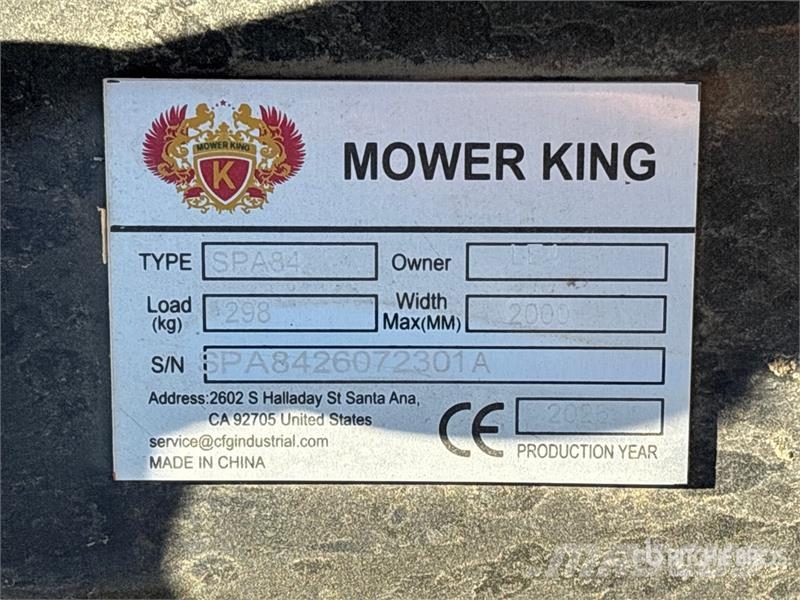 Mower King SPA84 84 in Skid Steer Dozer (Unused) Lame