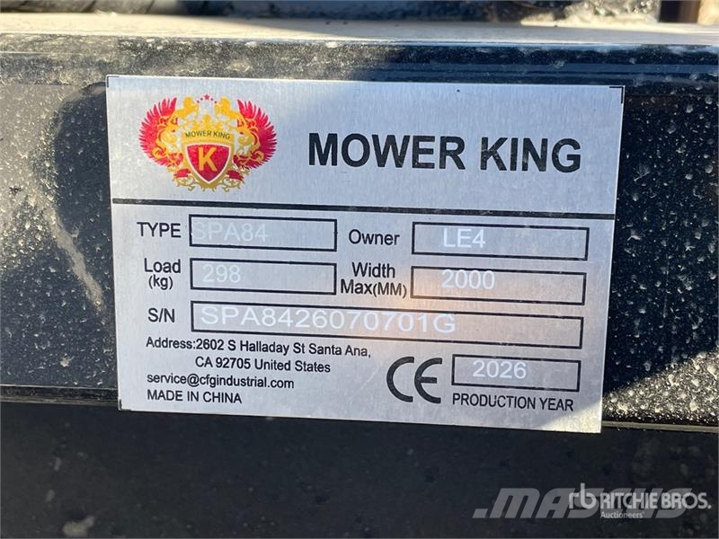 Mower King SPA84 84 in Skid Steer Dozer (Unused) Planierschilder/Scharen