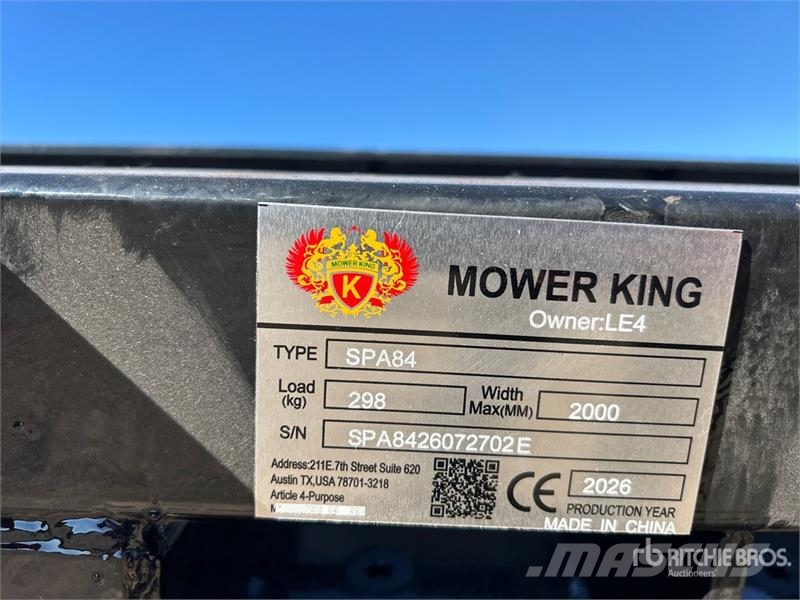 Mower King SPA84 84 in Skid Steer Snow Blade (Unus Kar küreme biçaklari