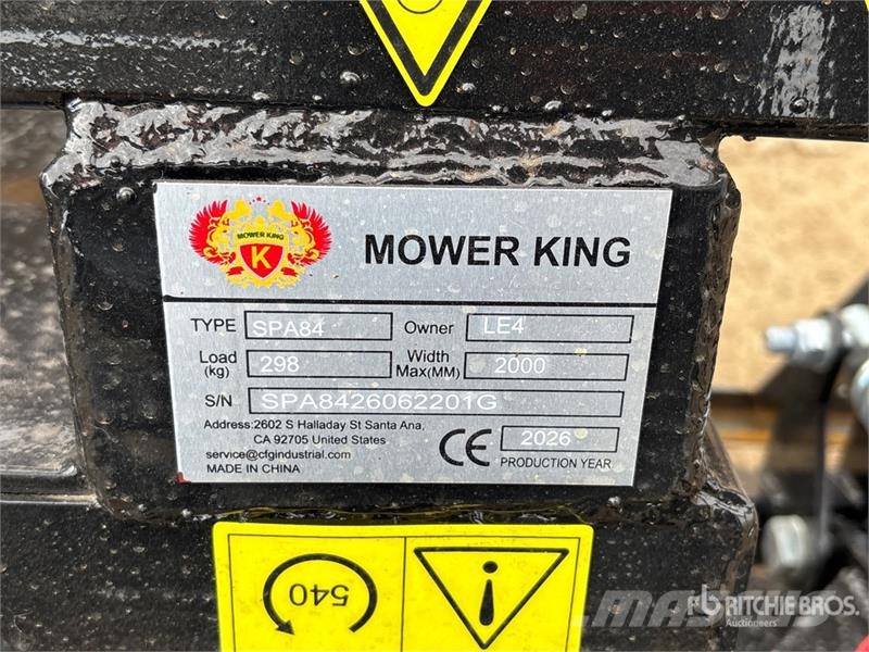 Mower King SPA84 84 in Angle Skid Steer Dozer (Unu Πτερύγια