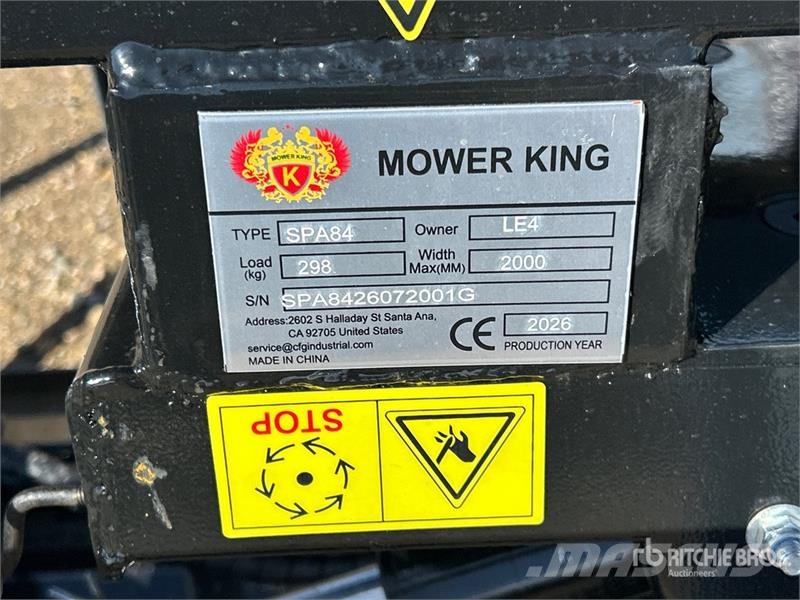 Mower King SPA84 84 in Skid Steer Dozer (Unused) Πτερύγια