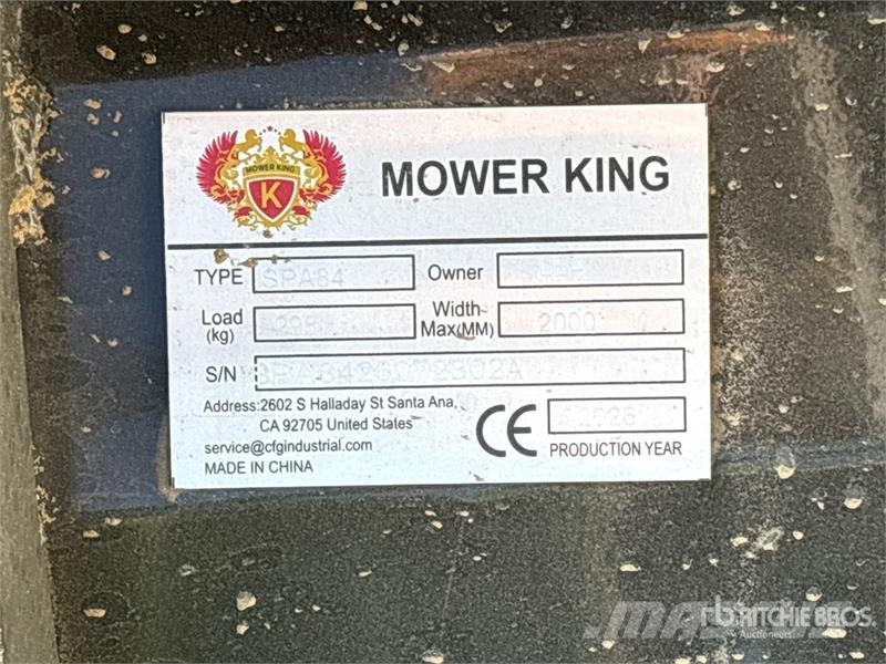 Mower King SPA84 84 in Skid Steer Dozer (Unused) Lame