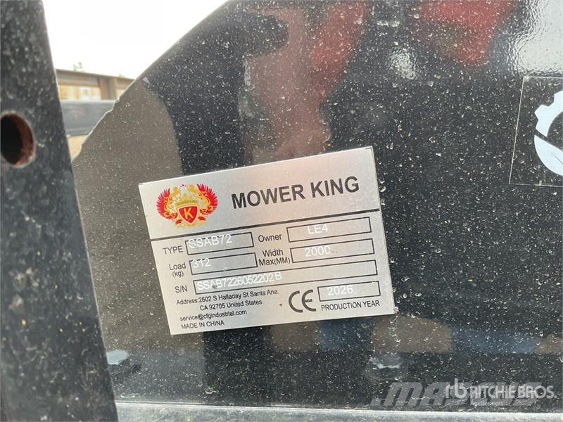 Mower King SSAB72 72 in Skid Steer Broom (Unused) Süpürgeler