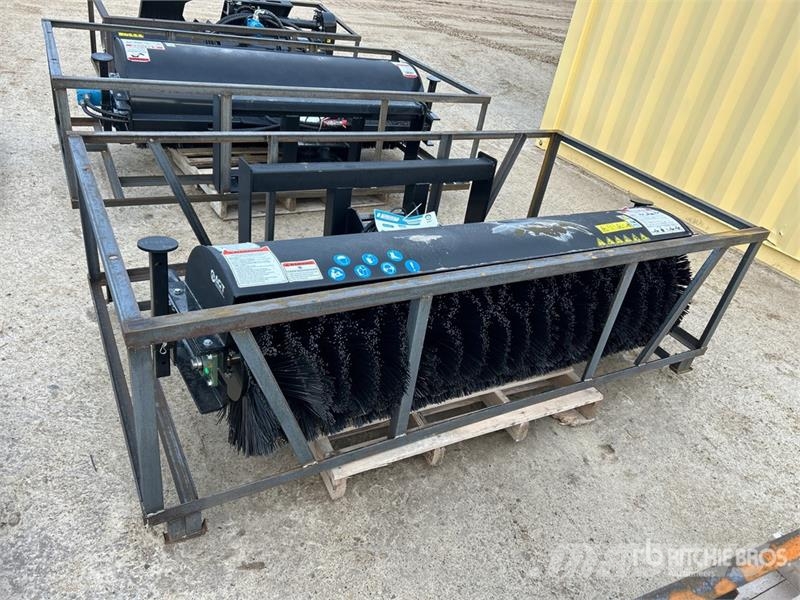  Mower King SSAB72 72 in Skid Steer Broom (Unused) Brushes
