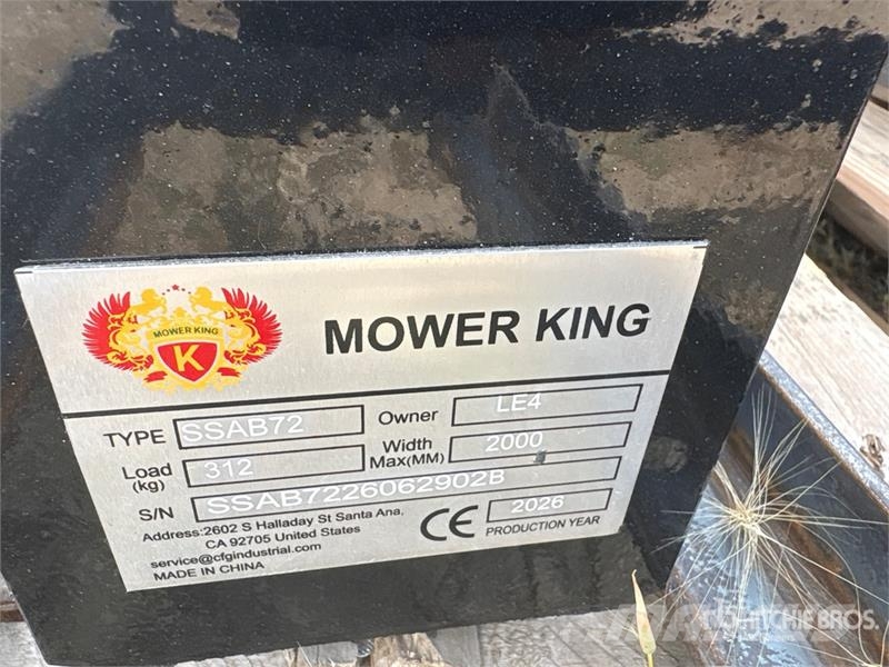 Mower King SSAB72 72 in Skid Steer Broom (Unused) Süpürgeler